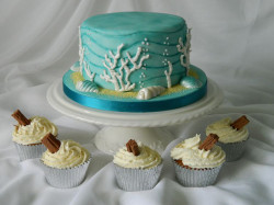 Blue sea cake