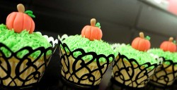 Cute pumpkin cupcakes