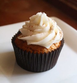 Pumpkin with spice cupcake