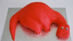Red dragon cake