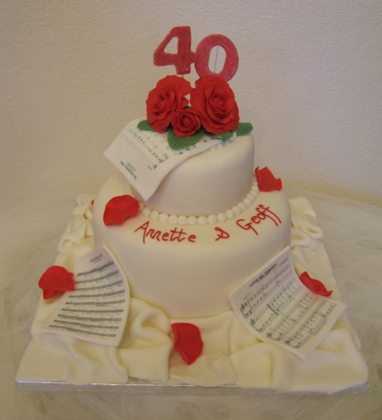 40th Anniversary Cake