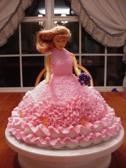 Birthday cake Barbie