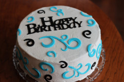 Birthday cricut cake