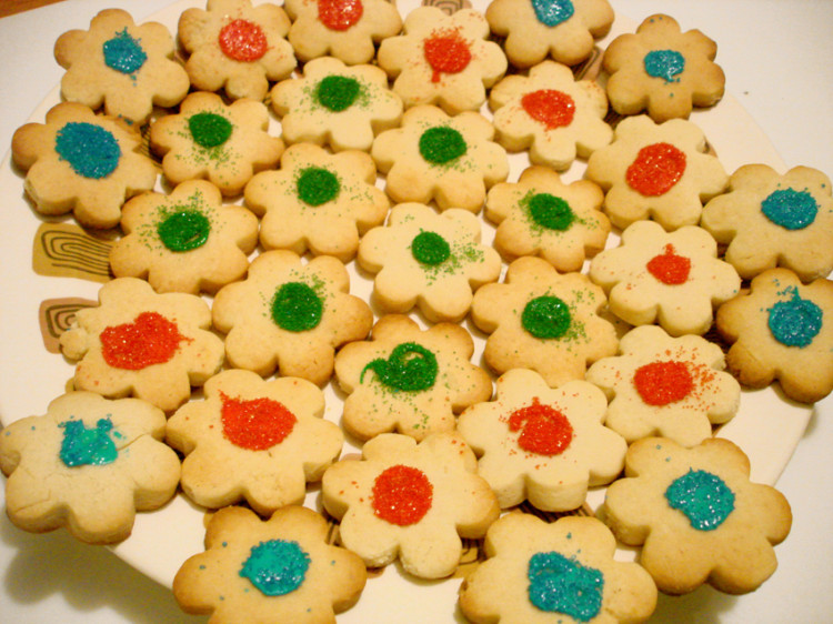 Butter cookies – flowers