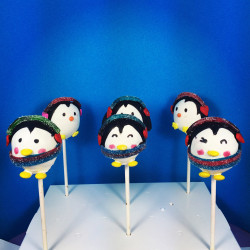 Christmas cake pops – penguin