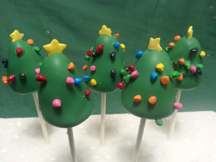 Christmas tree – cake pops