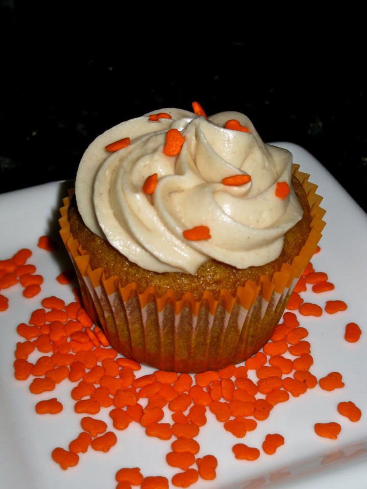 Cupcake with pumpkin