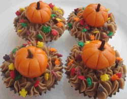 Cupcakes with pumpkin