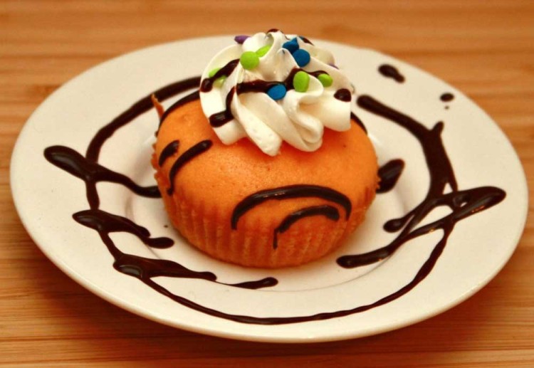 Delicious pumpkin cupcake