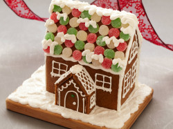 Gingerbread house with candies