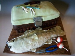 Groom’s cake – fishing