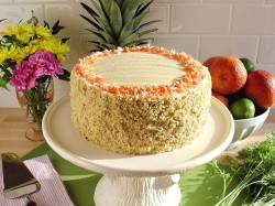 Homemade carrot cake