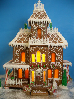 Huge gingerbread house