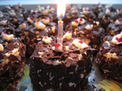 Mini Black Forest cakes