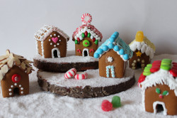 Mini gingerbread houses