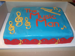 Music Man cricut cake