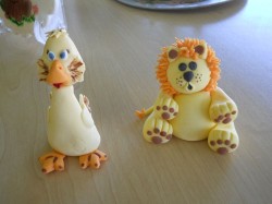 Sugar craft – duck and lion