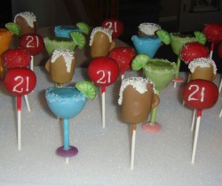 Tropic Birthday cake pops