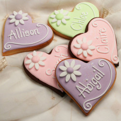 Wedding cookies hearts