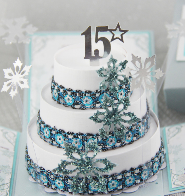 Winter birthday cake