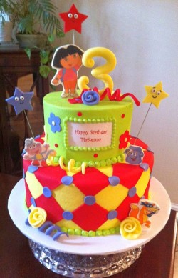 3td Birthday Dora cake