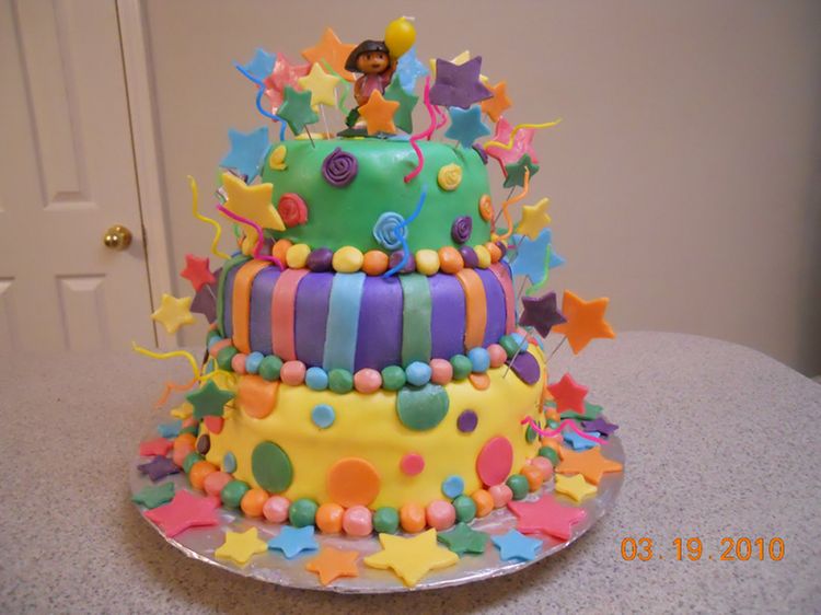 Amazing Birthday cake with Dora