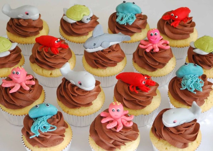 Beautiful sea theme cupcakes