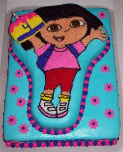 Birthday  cake with Dora