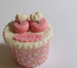 Christening cupcake