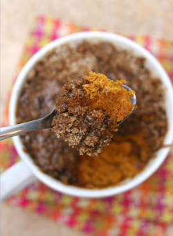 Coffee cake in mug