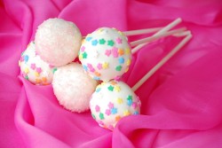 Christening cake pops