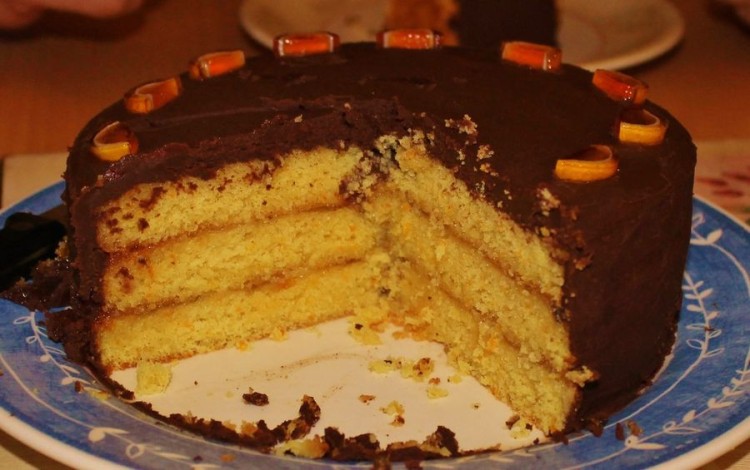 Homemade Jaffa cake
