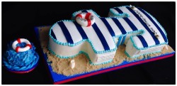 Nautical cake anchor