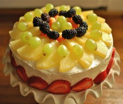 Sponge fruit cake