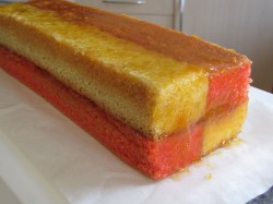 Two color Madeira cake