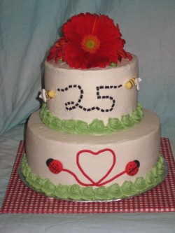 Wedding anniversary cake