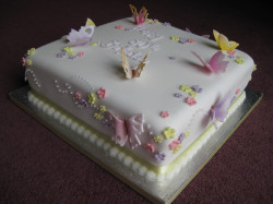 Butterfly birthday cake