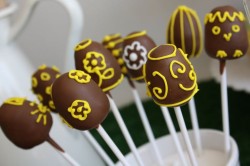 Chocolate Easter cake pops