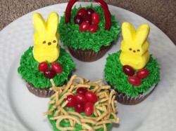 Easter cupcakes – cute bunnies