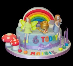 Fairies rainbow cake