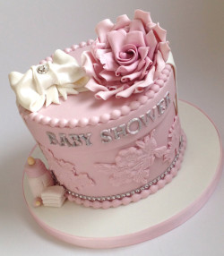 Pink Baby Shower Cake