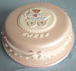 Pretty Christening cake
