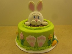 Rabbit Easter cake