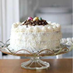 White Easter cake