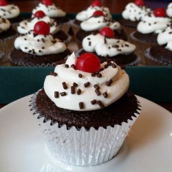 Black forest cupcakes