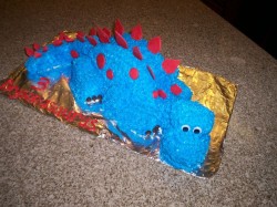 Blue dragon cake