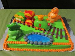 Dino train cake