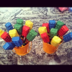 Lego cake pops