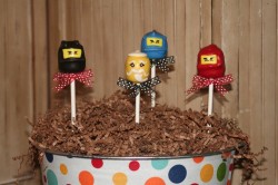 Lego cake pops