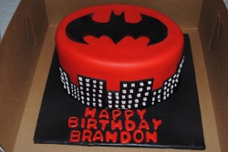 Red Batman cake